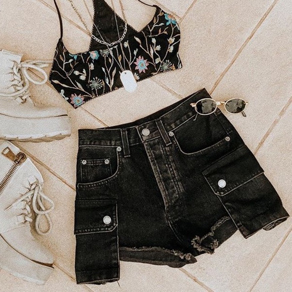 Black shorts